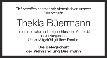 Anzeige von Thekla Büermann von OM-Medien