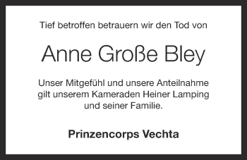 Anzeige von Anne Große Bley  von OM-Medien