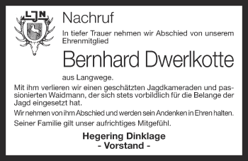 Anzeige von Bernhard Dwerlkotte von OM-Medien