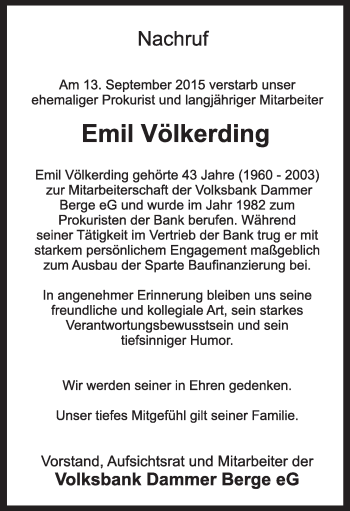 Anzeige von Emil Völkerding von OM-Medien