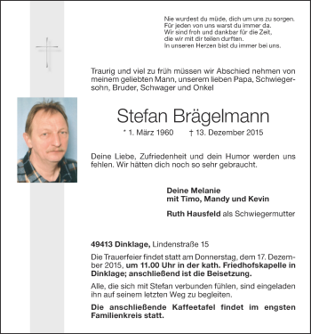 Anzeige von Stefan Brägelmann von OM-Medien