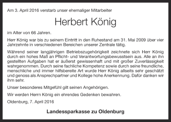 Anzeige von Herbert König von OM-Medien