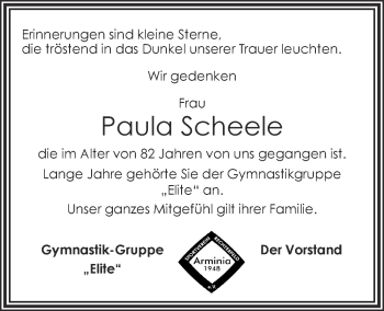 Anzeige von Paula Scheele von OM-Medien