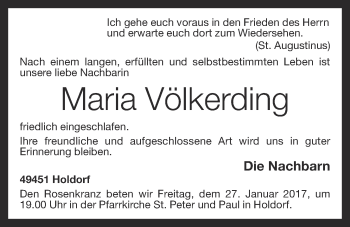 Anzeige von Maria Völkerding von OM-Medien