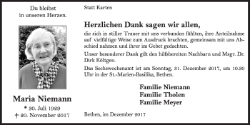 Anzeige von Martia Niemann von OM-Medien