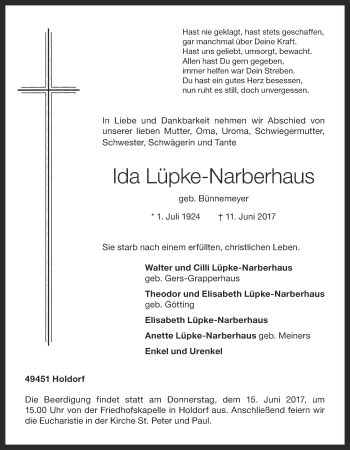 Anzeige von Ida Lüpke-Narberhaus von OM-Medien