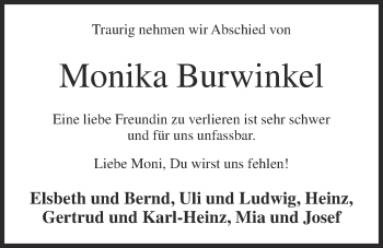 Anzeige von Monika Burwinkel von OM-Medien