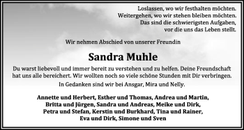 Anzeige von Sandra Muhle von OM-Medien