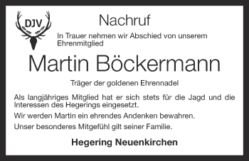 Anzeige von Martin Böckermann von OM-Medien