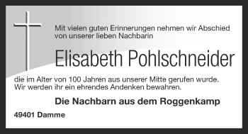 Anzeige von Elisabeth Pohlschneider von OM-Medien