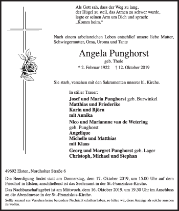 Anzeige von Angela Punghorst von OM-Medien