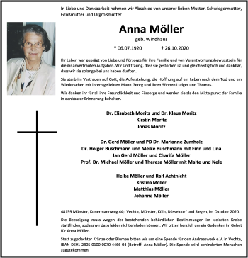 Anzeige von Anna Möller von OM-Medien