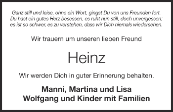 Anzeige von Heinz Schiffer von OM-Medien