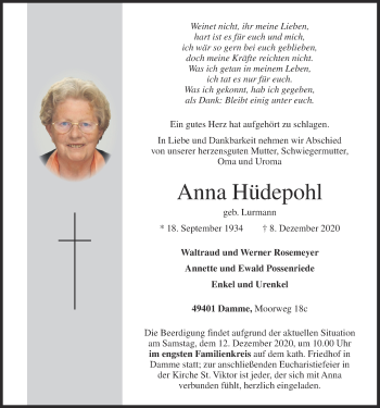 Anzeige von Anna Hüdepohl von OM-Medien