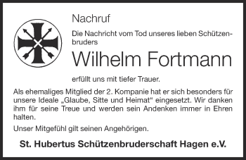 Anzeige von Wilhelm Fortmann von OM-Medien