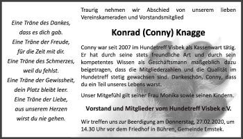 Anzeige von Konrad Knagge von OM-Medien