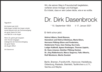 Anzeige von Dirk Dasenbrock von OM-Medien