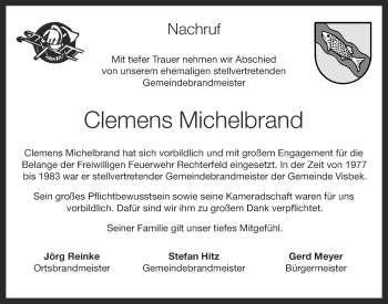 Anzeige von Clemens Michelbrand von OM-Medien