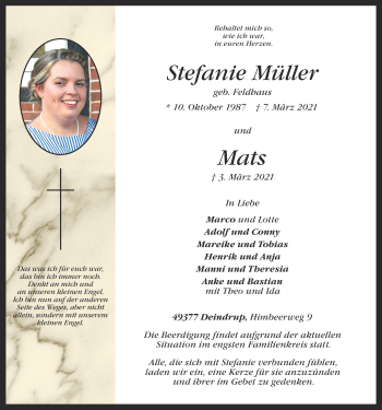 Anzeige von Stefanie Müller von OM-Medien