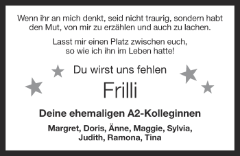 Anzeige von Frilli  von OM-Medien