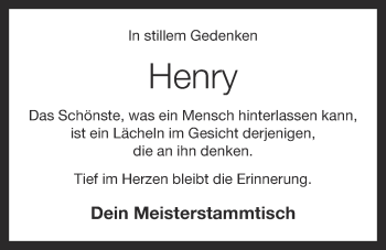 Anzeige von Henry  von OM-Medien