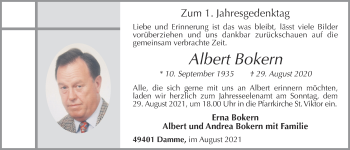 Anzeige von Albert Bokern von OM-Medien