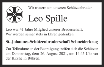 Anzeige von Leo Spille von OM-Medien