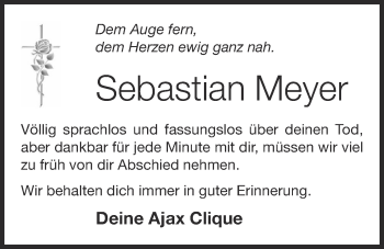 Anzeige von Sebastian Meyer von OM-Medien