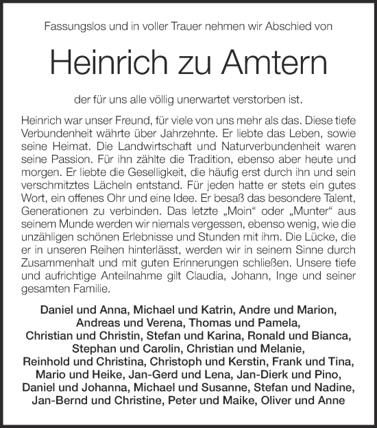 Anzeige von Heinrich zu Amtern von OM-Medien