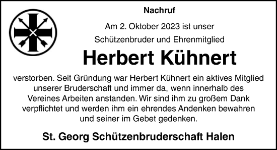 Anzeige von Herbert Kühnert von OM-Medien