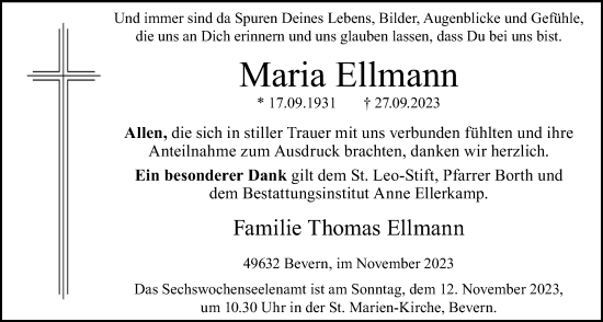 Anzeige von Maria Ellmann von OM-Medien