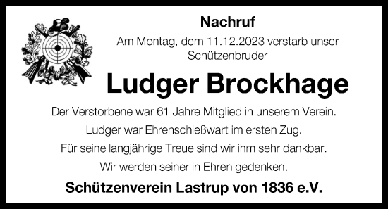 Anzeige von Ludger Brockhage von OM-Medien