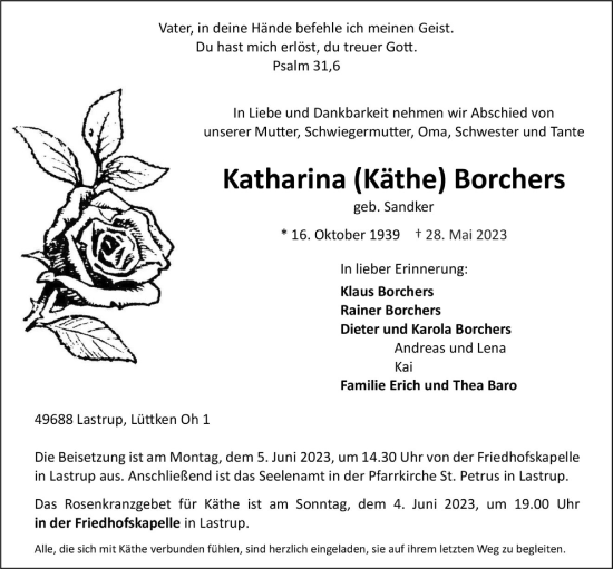 Anzeige von Katharina Borchers von OM-Medien