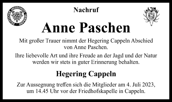 Anzeige von Anne Paschen von OM-Medien