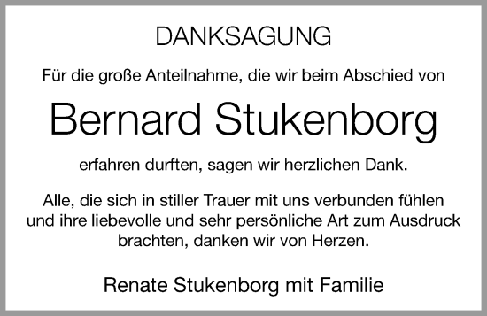 Anzeige von Bernard Stukenborg von OM-Medien