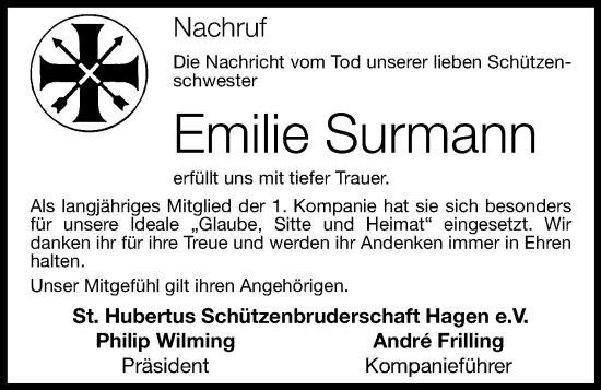 Anzeige von Emilie Surmann von OM-Medien