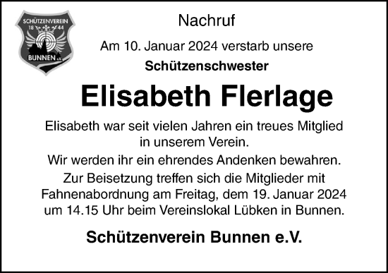 Anzeige von Elisabeth Flerlage von OM-Medien