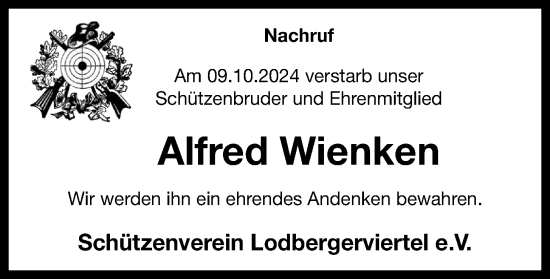 Anzeige von Alfred Wienken von OM-Medien