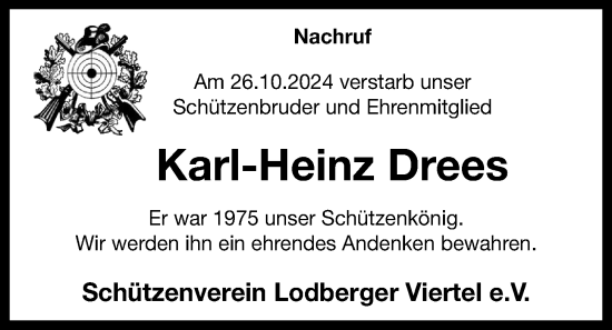 Anzeige von Karl-Heinz Drees von OM-Medien