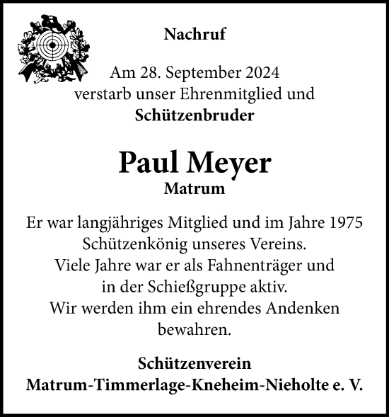 Anzeige von Paul Meyer von OM-Medien