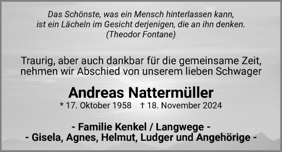 Anzeige von Andreas Nattermüller von OM-Medien