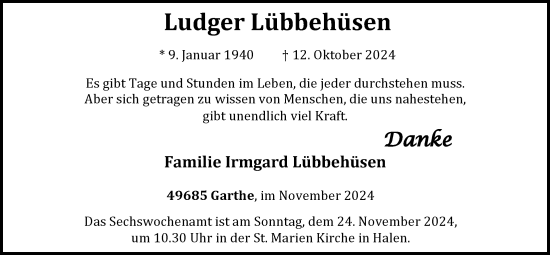 Anzeige von Ludger Lübbehüsen von OM-Medien