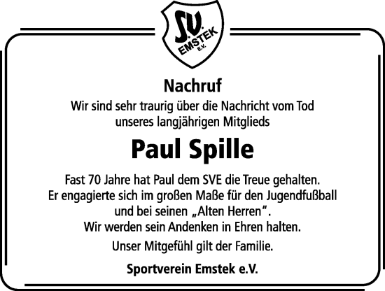 Anzeige von Paul Spille von OM-Medien