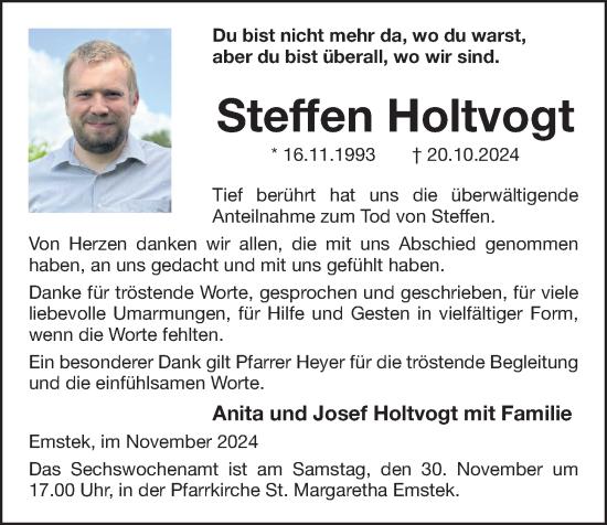 Anzeige von Steffen Holtvogt von OM-Medien