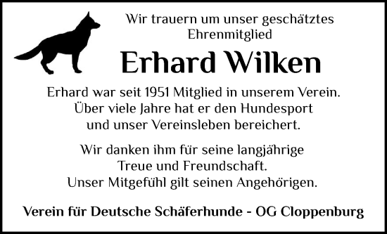 Anzeige von Erhard Wilken von OM-Medien