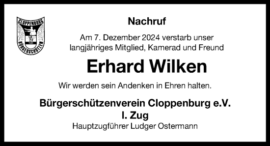 Anzeige von Erhard Wilken von OM-Medien