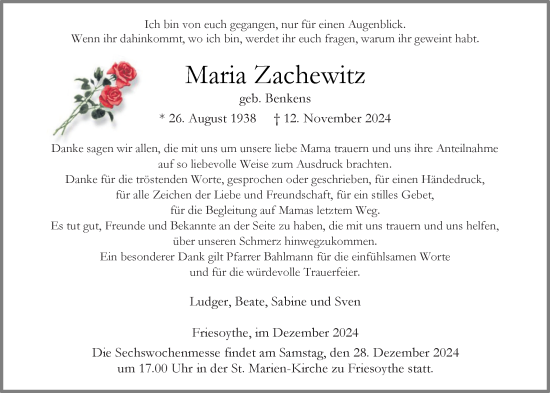 Anzeige von Maria Zachewitz von OM-Medien