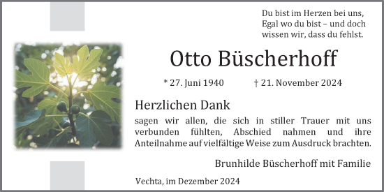 Anzeige von Otto Büscherhoff von OM-Medien