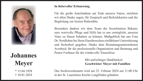 Anzeige von Johannes Meyer von OM-Medien