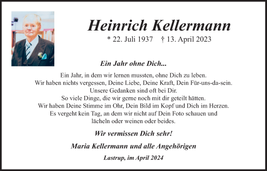 Anzeige von Heinrich Kellermann von OM-Medien